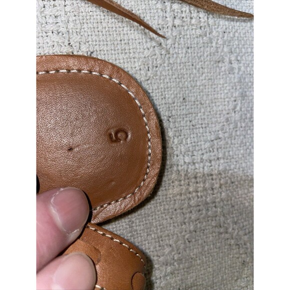 Cucos Women’s Casual Sandals Size 5 U.S. 7 M Brown Leather Ankle Straps Comfort - Picture 3 of 12